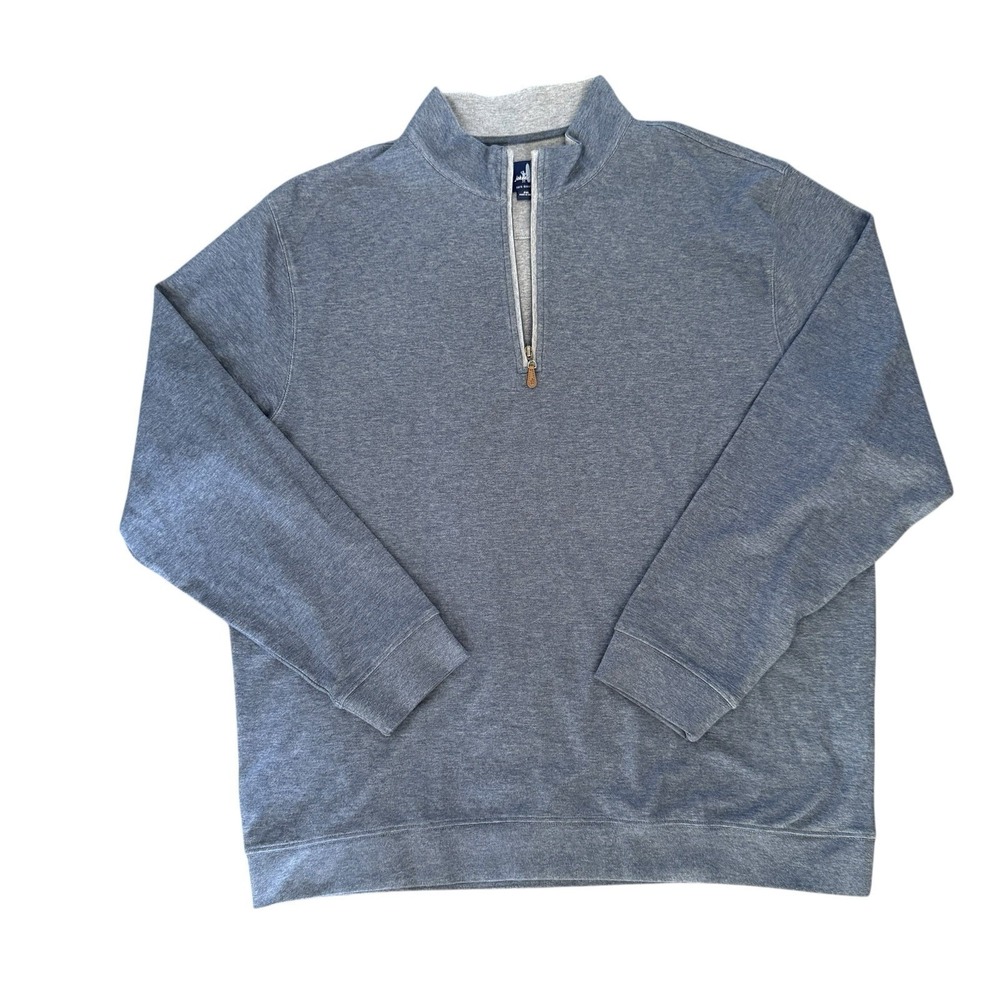 Johnnie O 1/4 Zip Lightweight Sweater Men 2XL Heather Blue